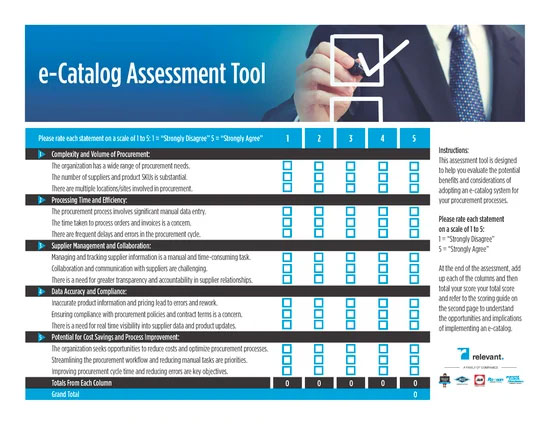 e-catalog assessment tool