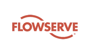 Flowserve logo featured by Relevant Industrial, known for engineered flow control solutions including pumps, valves, and seals for critical industrial operations.