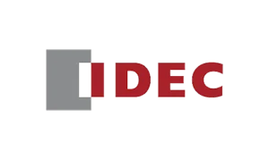 IDEC logo showcased by Relevant Industrial, offering advanced automation and control products for industrial and manufacturing applications.