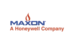 Maxon logo, a Honeywell company featured by Relevant Industrial, known for industrial burners and combustion systems that drive energy efficiency and performance.