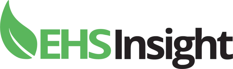 EHS Insight logo, representing a leading environmental, health, and safety management software platform used to streamline compliance, incident tracking, audits, and safety performance monitoring in industrial operations.
