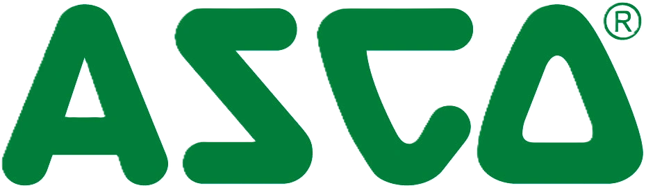 ASCO logo featured by Relevant Industrial, representing advanced solenoid valves and fluid automation solutions for industrial flow control and process applications.