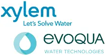 Xylem and Evoqua logos featured by Relevant Industrial, representing leading water technology and treatment solutions engineered for industrial, municipal, and environmental applications.