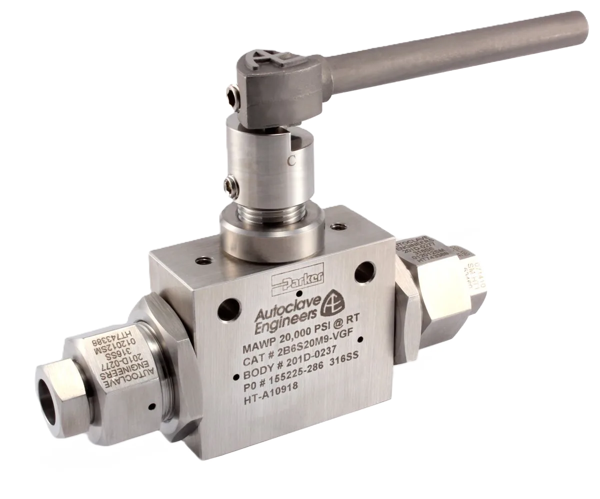 Parker Autoclave high pressure ball valves by Relevant Industrial, offering secure shutoff and reliable performance in high-pressure applications, engineered with robust materials for use in energy, chemical, and industrial fluid systems.
