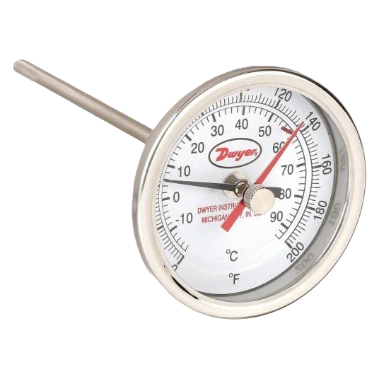 Dwyer temperature gauges and indicators used in industrial applications, supplied by Relevant Industrial for reliable thermal measurement and display.