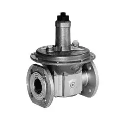 Pressure reducing regulator with spring-loaded adjustment and robust body—designed for stable downstream pressure control in combustion applications, available from Relevant Industrial.