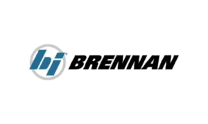 Brennan logo representing a global manufacturer of hydraulic fittings, adapters, and instrumentation components, offered by Relevant Industrial for fluid system solutions