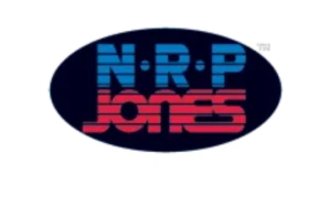 NRP Jones logo representing hydraulic hose and coupling solutions, available from Relevant Industrial for demanding fluid power and industrial hose applications.