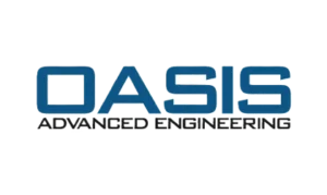 Oasis Engineering logo representing precision valves and couplings for CNG and hydrogen applications, available from Relevant Industrial for clean energy fueling systems.