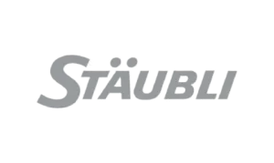 Stäubli logo representing high-performance quick coupling and connector solutions, offered by Relevant Industrial for industrial automation and fluid handling applications.