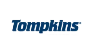 Thompkins logo representing hydraulic adapters, fittings, and fluid power components, available from Relevant Industrial for industrial and mobile equipment applications.